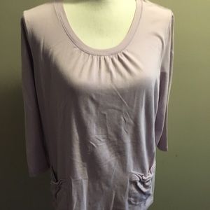 1X Lilac Top with Pockets
